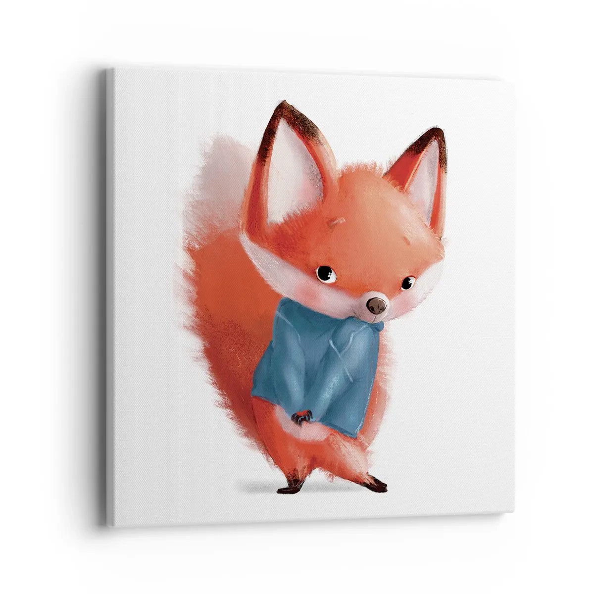 Lærredstryk - Billede på lærred - Ser jeg smuk ud i den her? - 40x40 cm