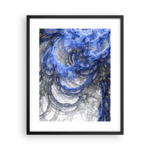 Plakat i sort ramme - En bølges fødsel - 40x50 cm