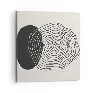 Lærredstryk - Billede på lærred - Varighed og vibration - 70x70 cm