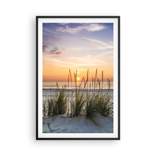 Plakat i sort ramme - Se, tænk, føl - 61x91 cm