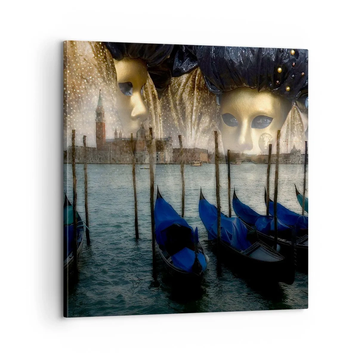 Lærredstryk - Billede på lærred - Tid til at starte karneval - 60x60 cm