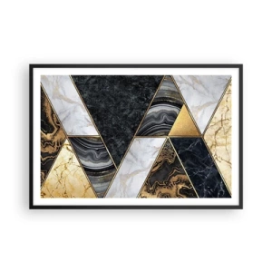 Plakat i sort ramme - Sten for sten - 91x61 cm