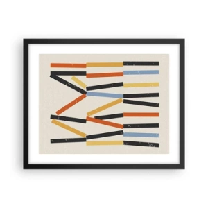 Plakat i sort ramme - Vandret komposition - 50x40 cm