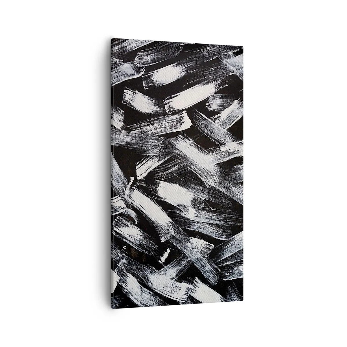 Lærredstryk - Billede på lærred - Abstraktion i den industrielle ånd - 55x100 cm