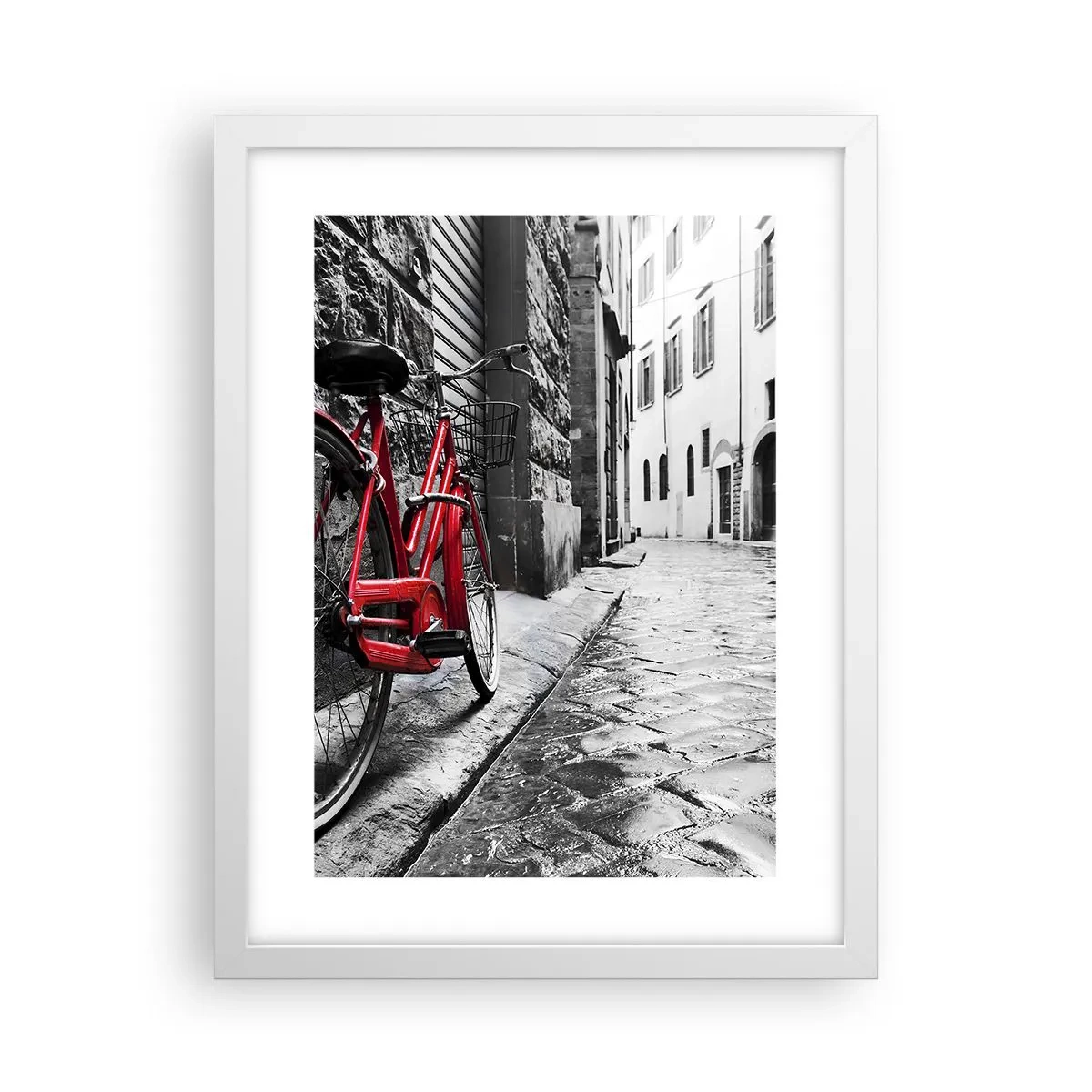 Plakat i hvid ramme - Ægte skønhed ældes ikke - 30x40 cm