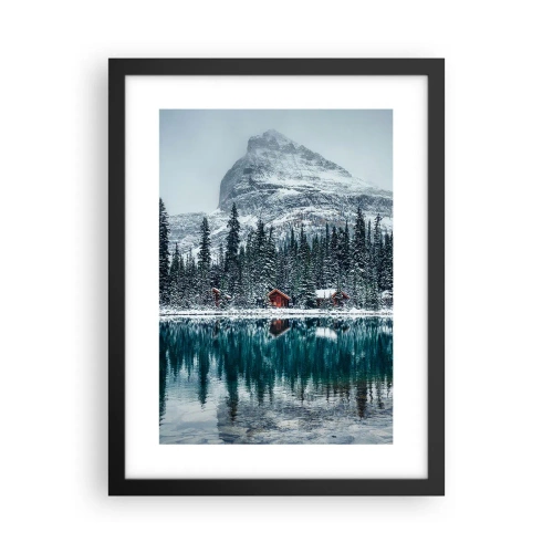 Plakat i sort ramme - En canadisk retræte - 30x40 cm