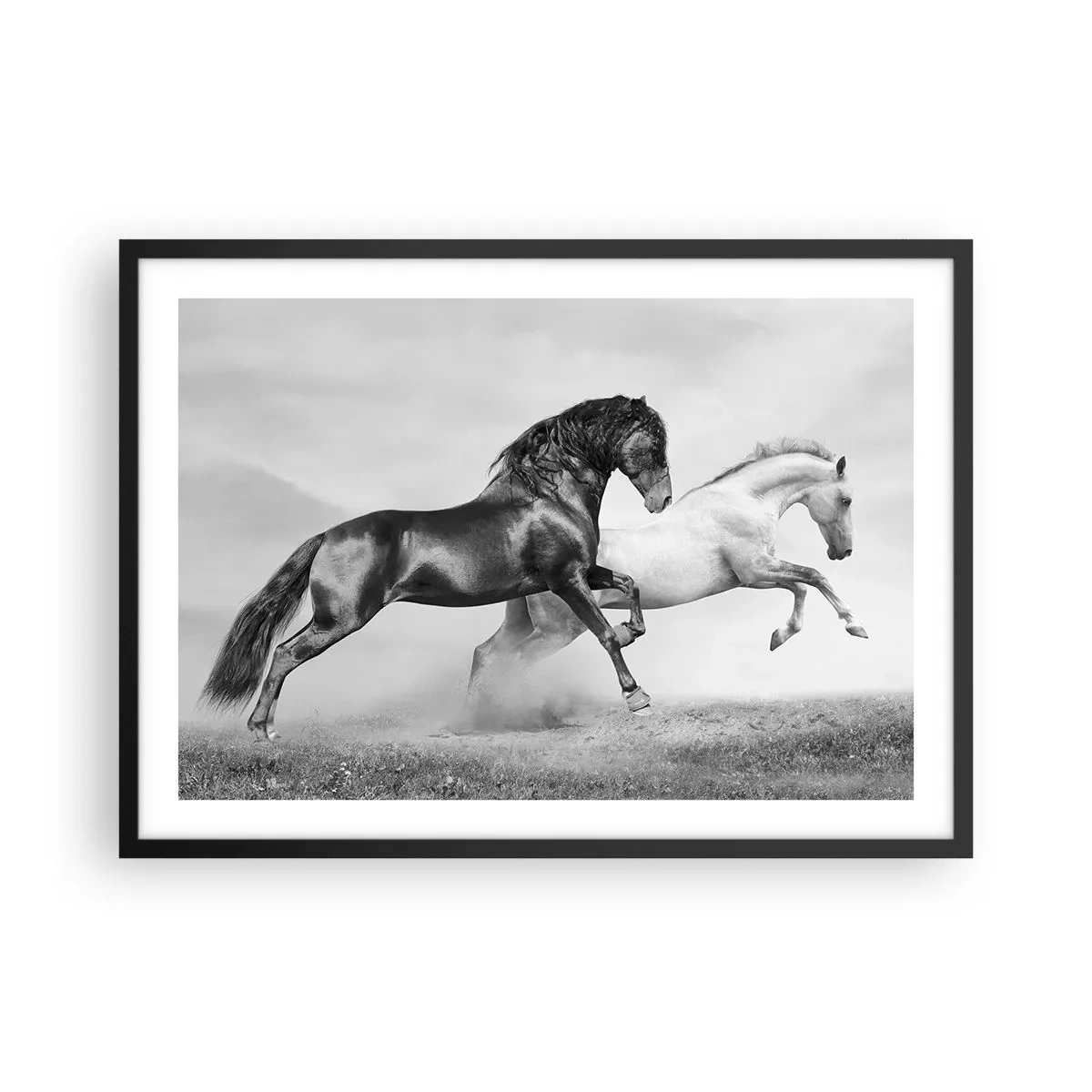 Plakat i sort ramme - Engle og dæmoner - 70x50 cm