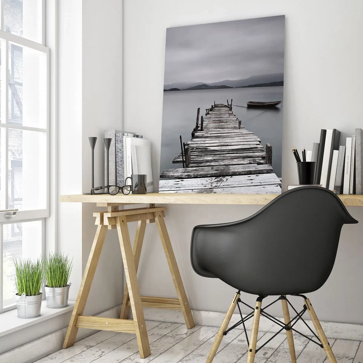 Billede på glas - Du kan tage af sted i morgen - 50x70 cm