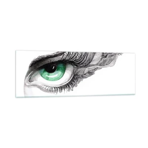 Billede på glas - Smuk og klar til at angribe - 90x30 cm