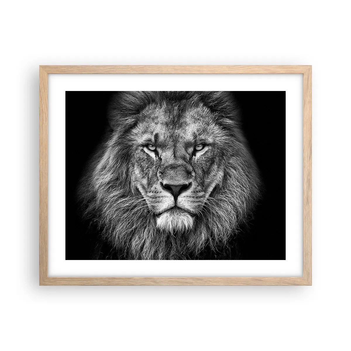 Plakat i ramme af lyst egetræ - I kroningsklædning - 50x40 cm