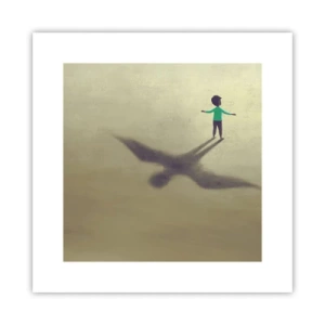 Plakat - Fremtidens helt - 30x30 cm