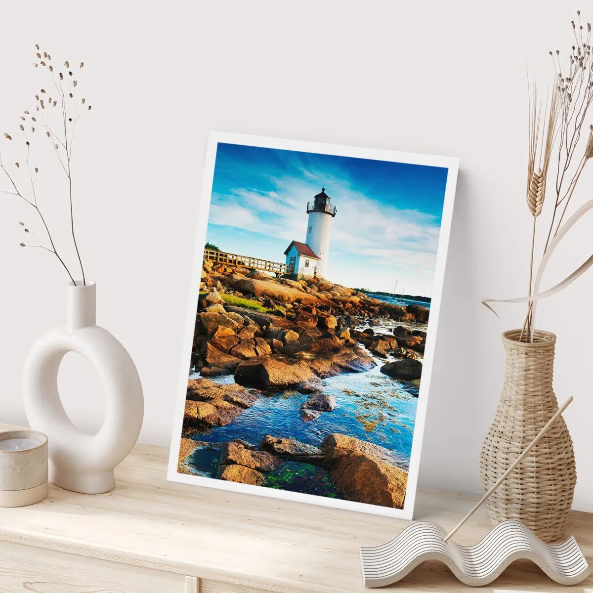 Plakat - Vend tilbage med glæde, jeg ser frem til - 70x100 cm