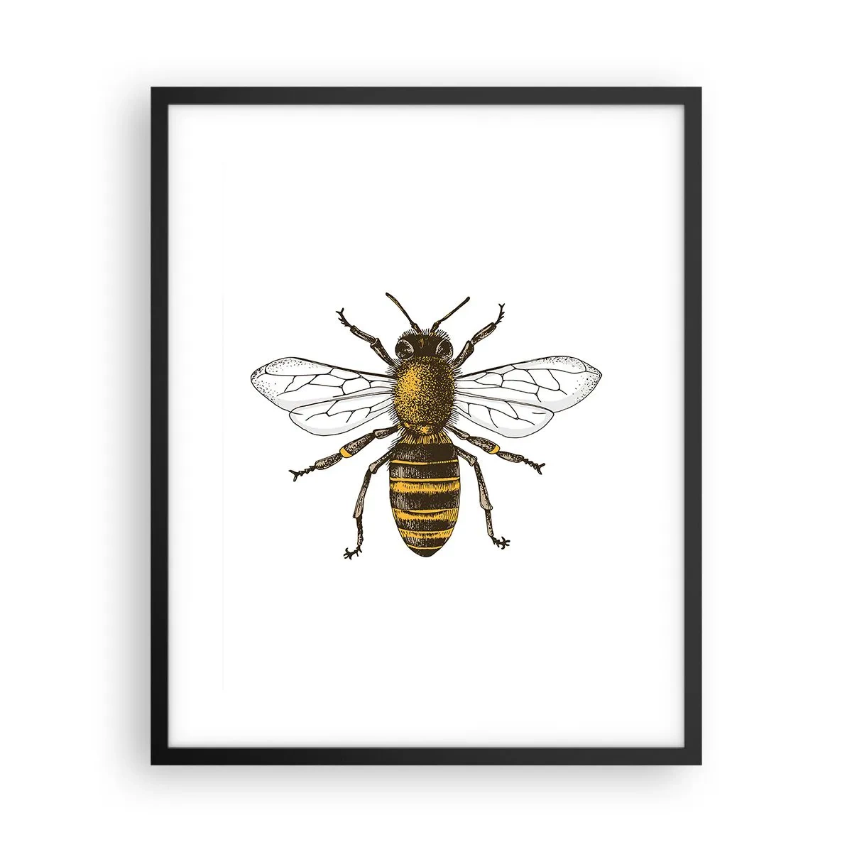 Plakat i sort ramme - Smuk og god - 40x50 cm