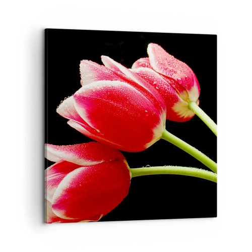 Lærredstryk - Billede på lærred - Løftet om ren kærlighed - 60x60 cm