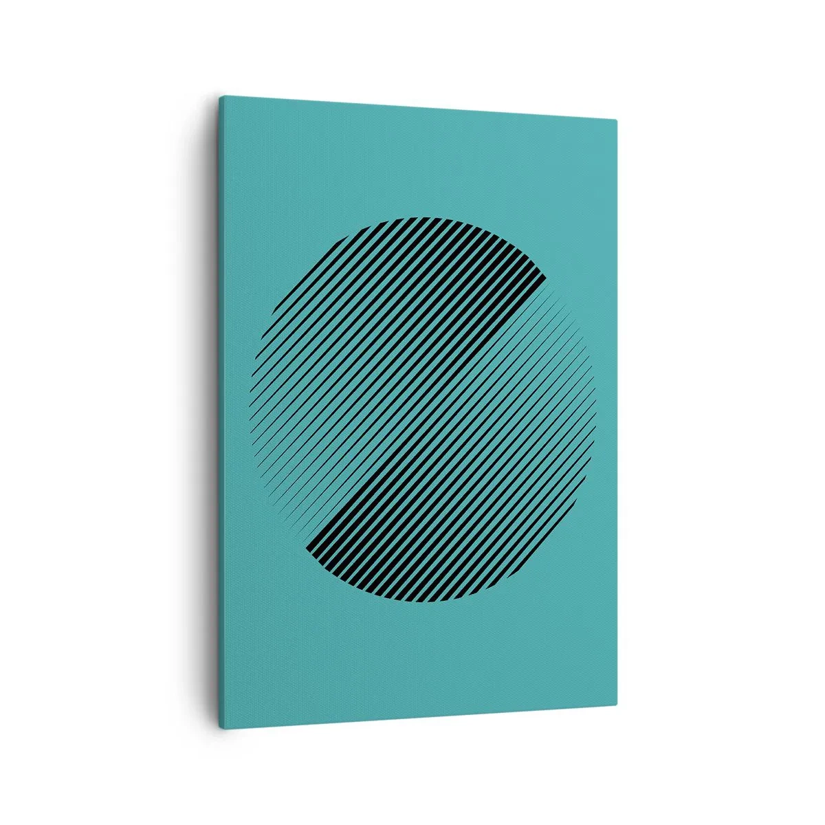 Lærredstryk - Billede på lærred - Cirklen - en geometrisk variation - 50x70 cm