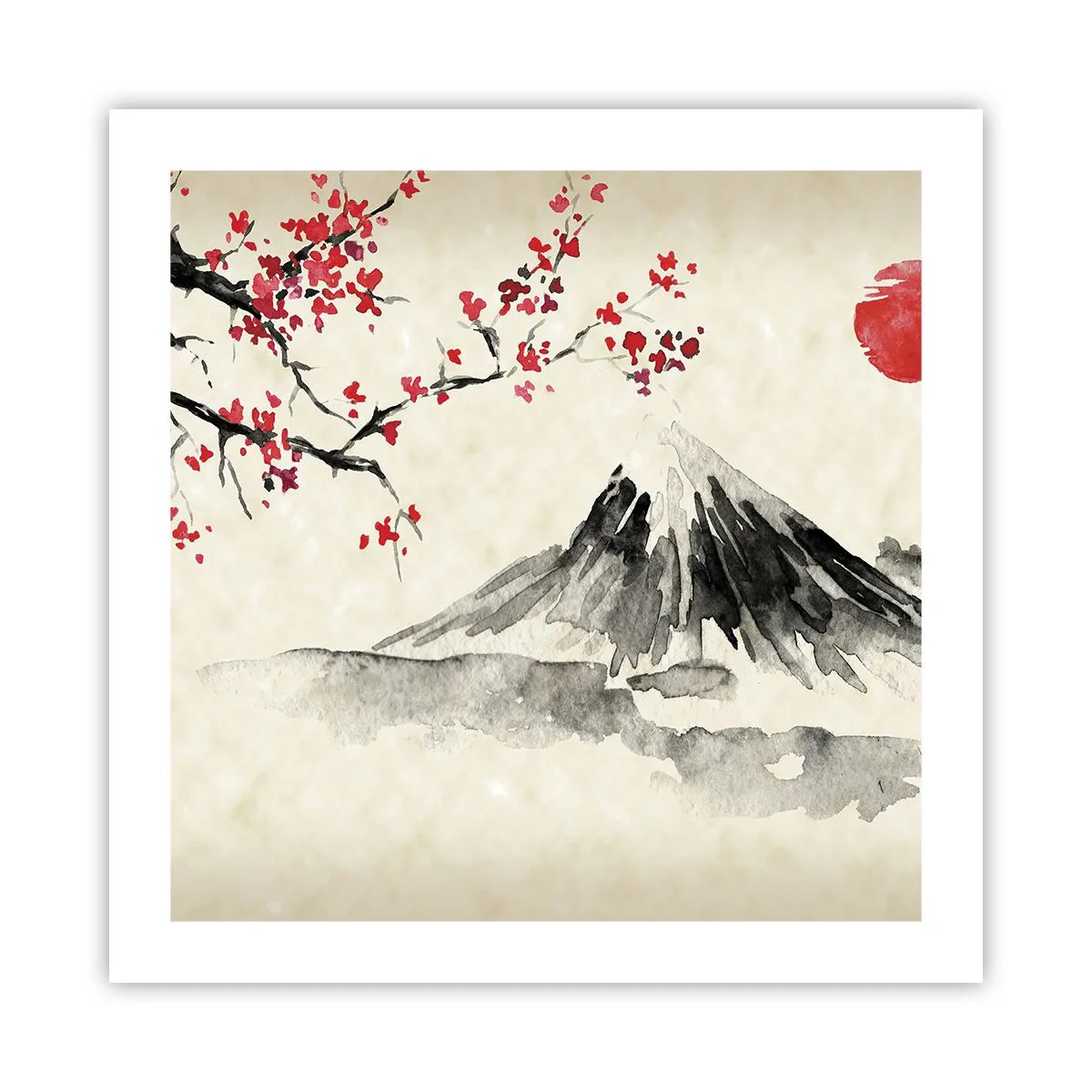Plakat - Bliv forelsket i Japan - 50x50 cm