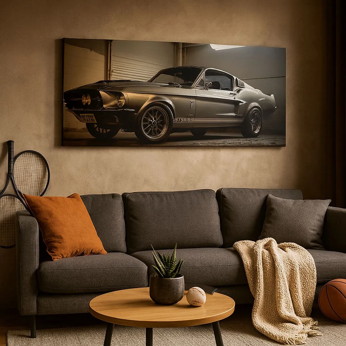 Lærredstryk - Billede på lærred - Tilbage til fortiden - 100x40 cm