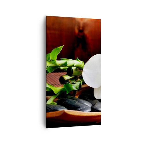 Lærredstryk - Billede på lærred - Overgiv dig til naturens berøring - 55x100 cm