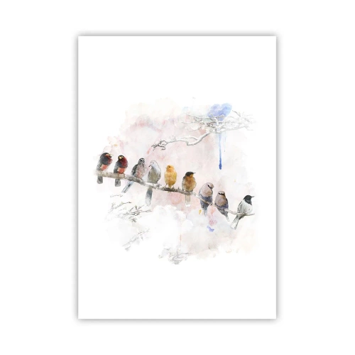 Plakat - Møde med vinger - 70x100 cm