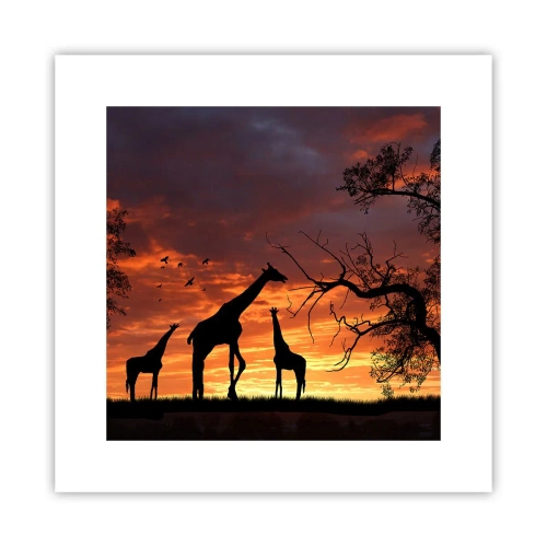 Plakat - En lille middag med dem, du holder af - 30x30 cm