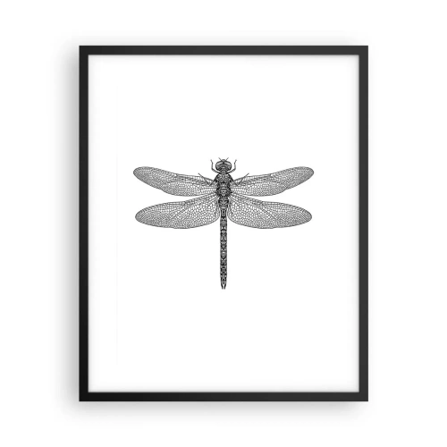 Plakat i sort ramme - Præcision i naturen - 40x50 cm