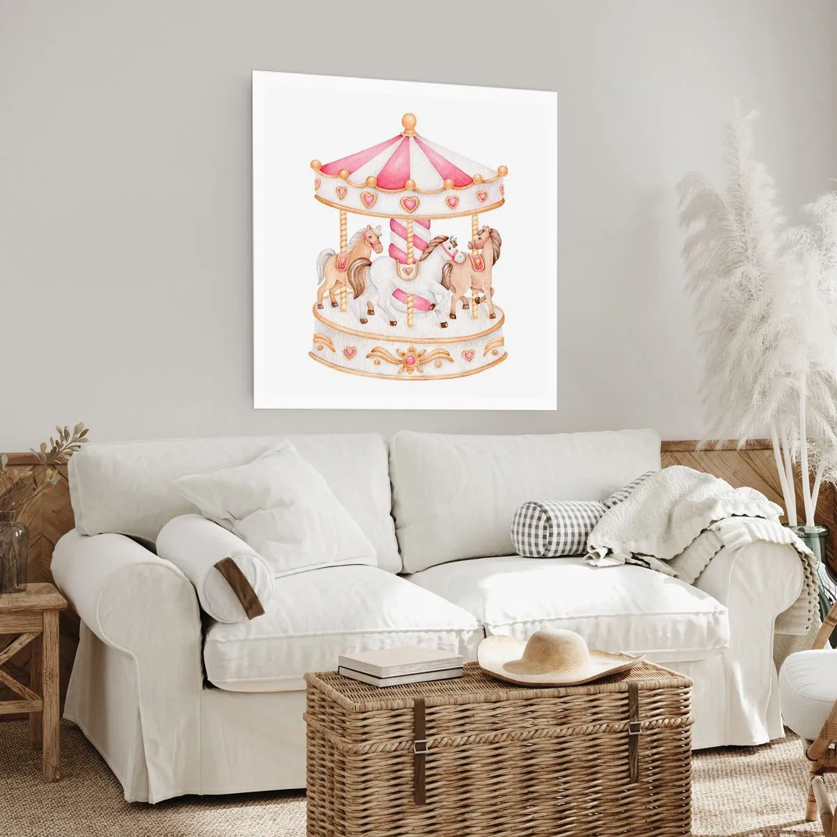 Plakat - Barndommens søde verden - 50x50 cm