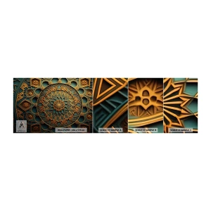 Fototapet Prøve Standard Eco - I et arabisk klima - Mosaik, arabisk, Dekorationer - 100x30 cm