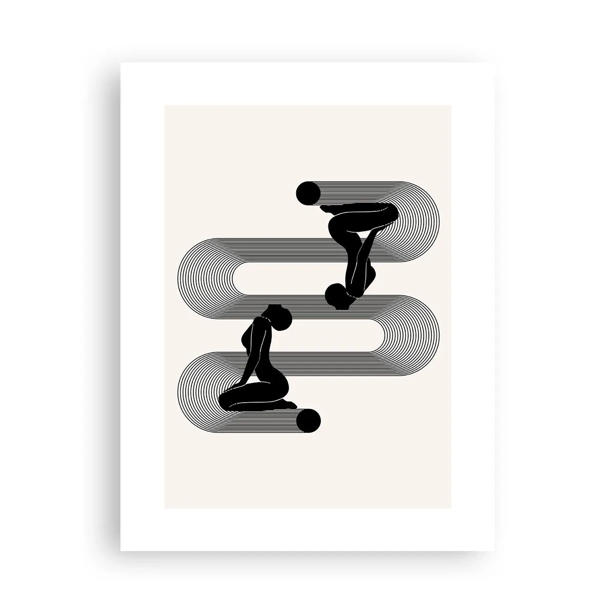 Plakat - Sensuel symmetri - 30x40 cm