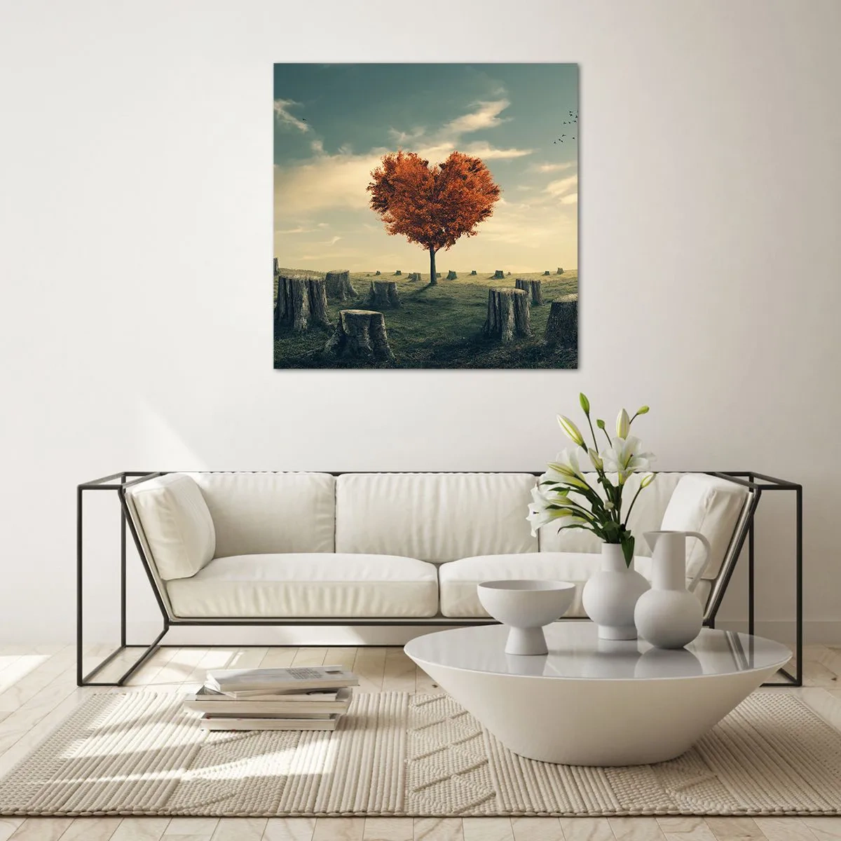 Billede på glas - Der er stadig håb - 70x70 cm