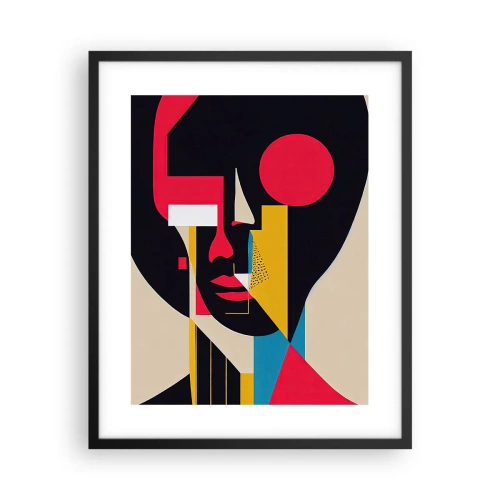 Plakat i sort ramme - Hendes indre verden - 40x50 cm