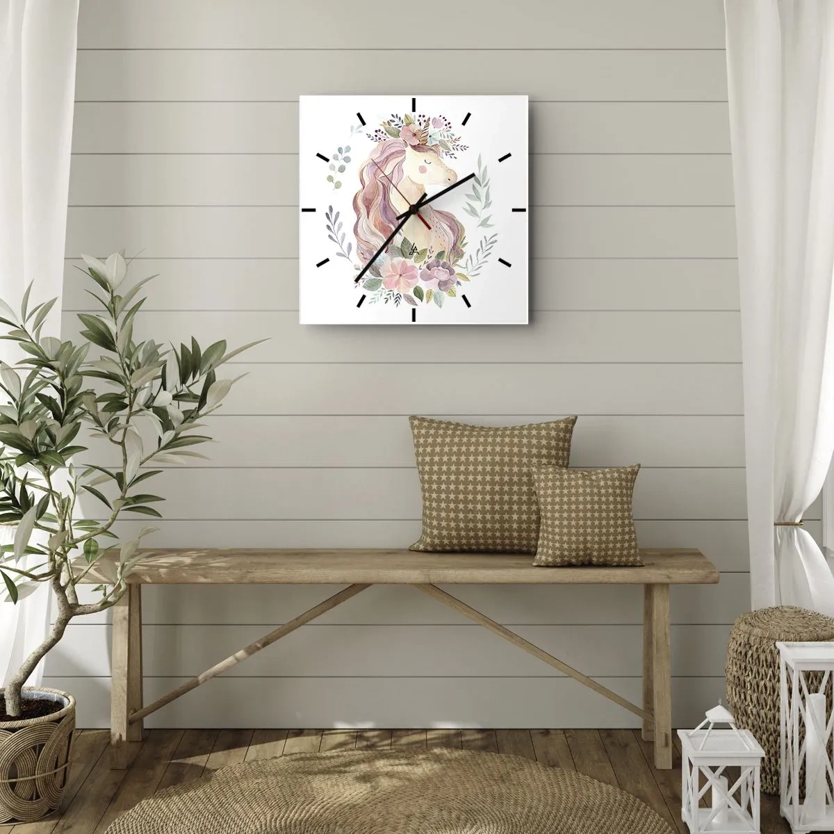 Vægur, Uret - En invitation til eventyrets verden - 40x40 cm