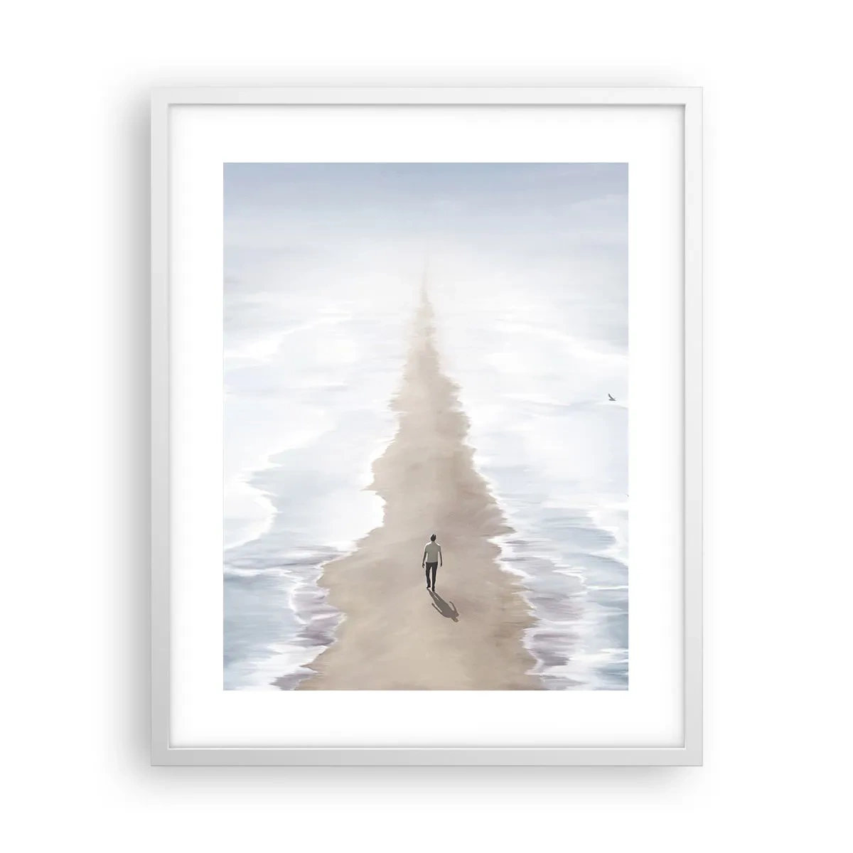 Plakat i hvid ramme - Lys fremtid - 40x50 cm