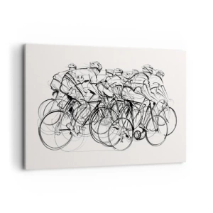 Lærredstryk - Billede på lærred - Sammen i et team - 120x80 cm