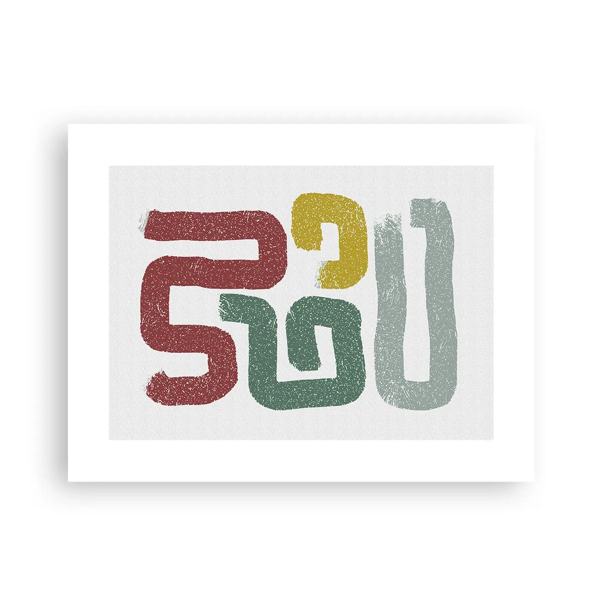 Plakat - På et ukendt sprog - 40x30 cm