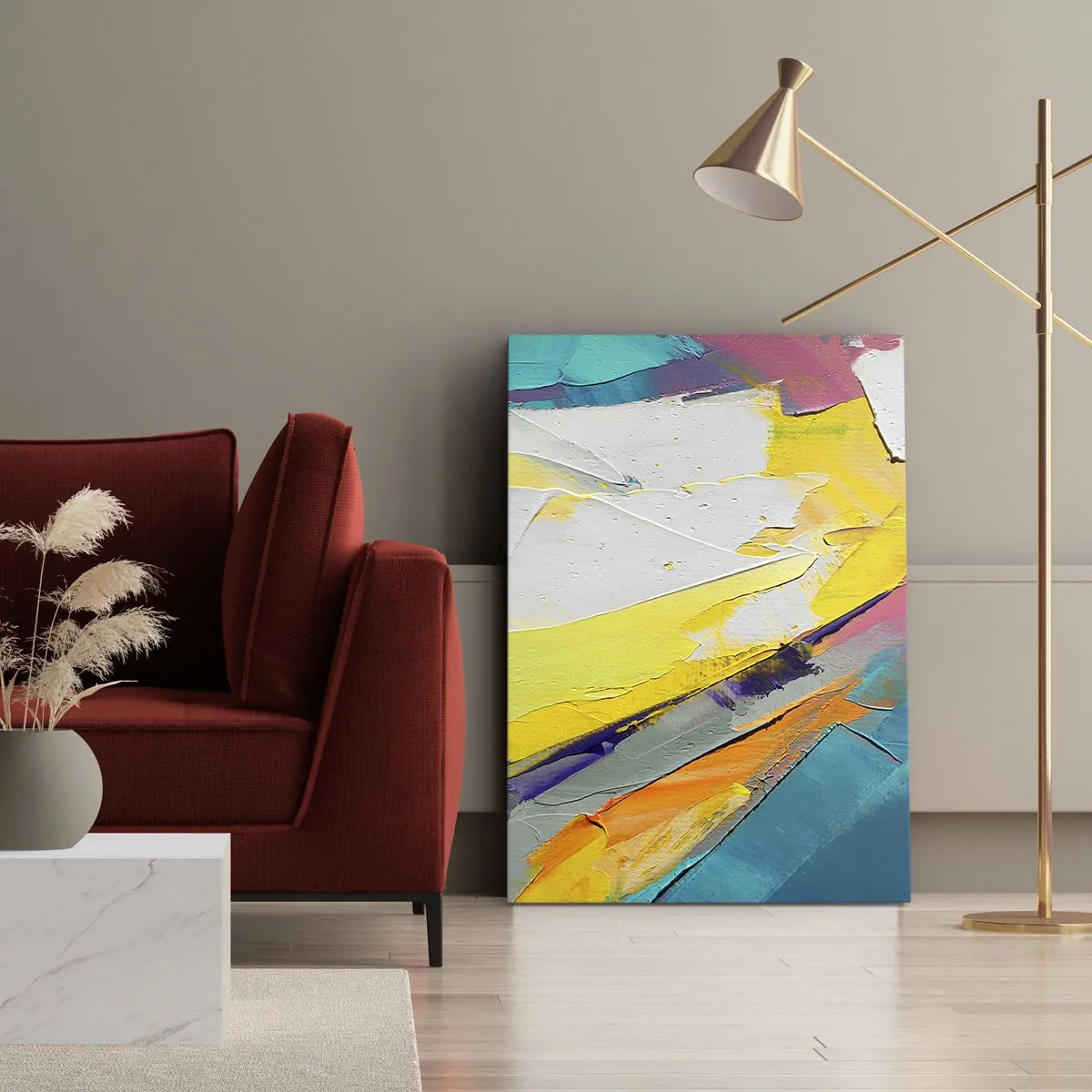 Lærredstryk - Billede på lærred - Lysets anatomi - 45x80 cm
