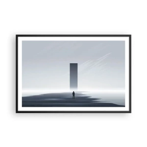 Plakat i sort ramme - Mulighed eller trussel? - 91x61 cm