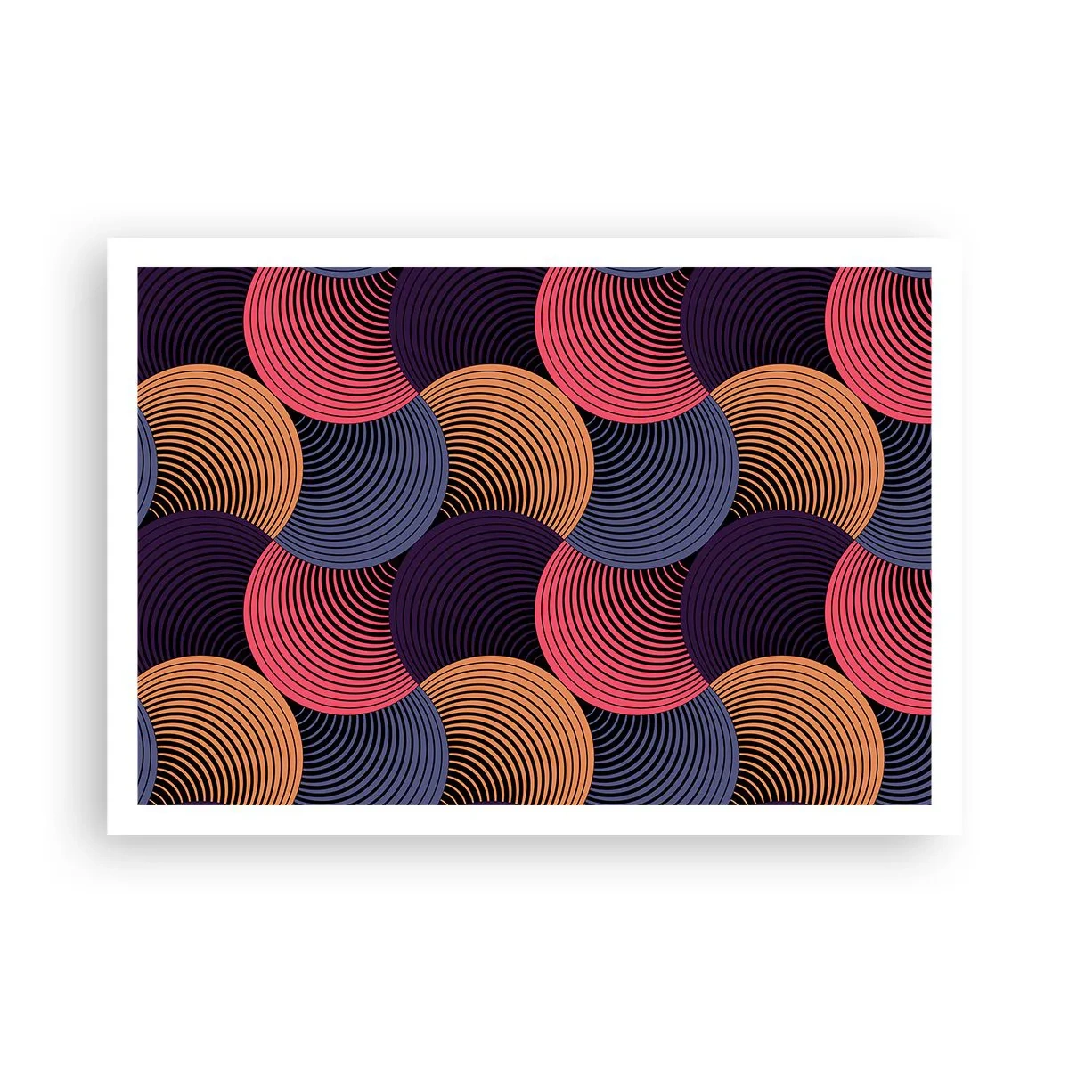 Plakat - I en cirkulær rytme - 100x70 cm