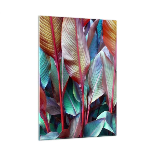 Billede på glas - Farverigt krat - 50x70 cm