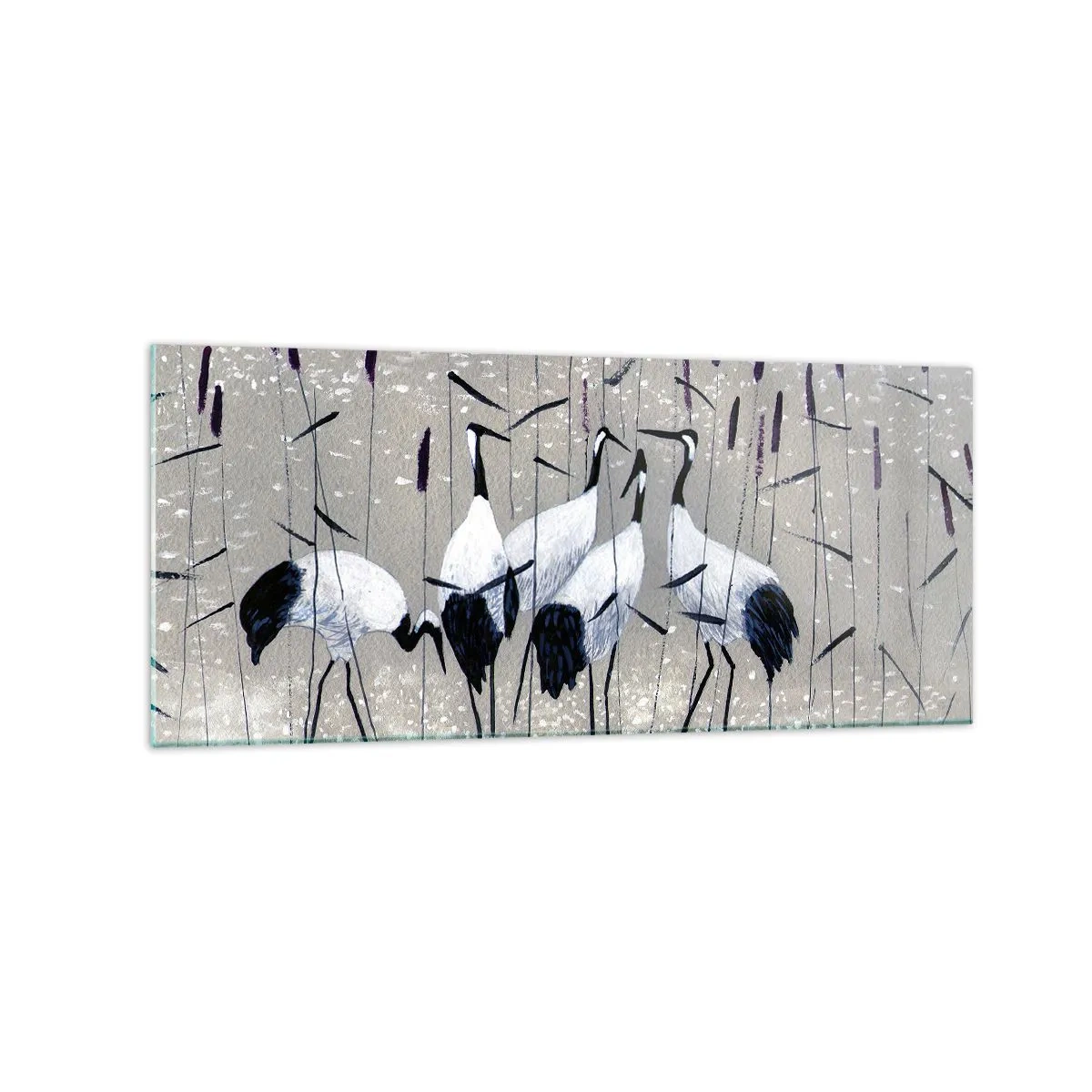 Billede på glas - Blandt sine egne - 120x50 cm