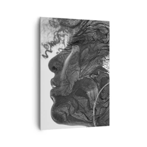 Lærredstryk - Billede på lærred - Forviklet i drømme - 70x100 cm