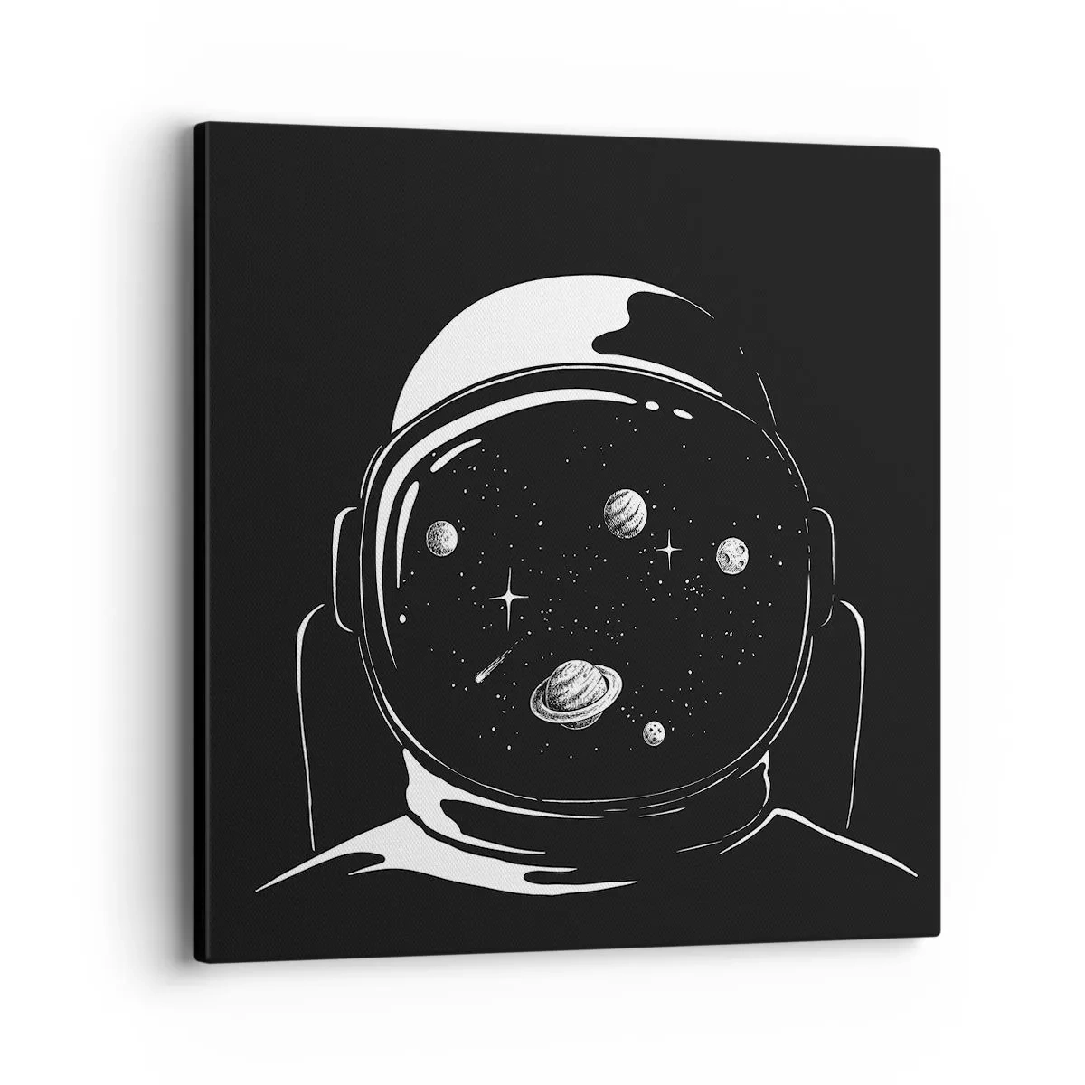 Lærredstryk - Billede på lærred - Flot udsigt - 40x40 cm