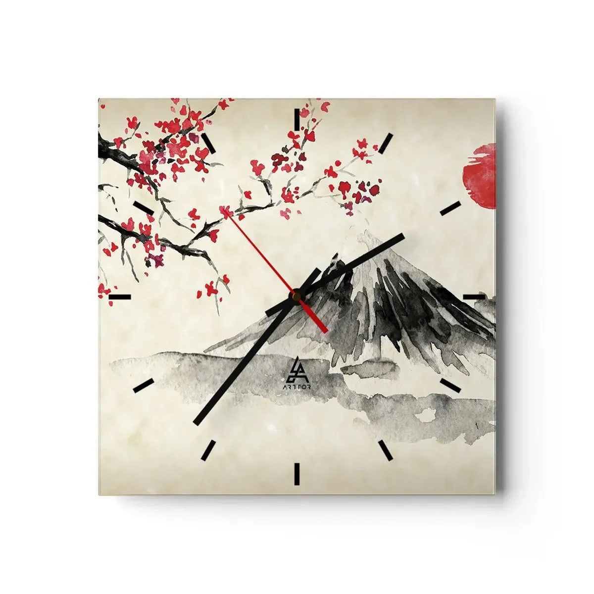 Vægur, Uret - Bliv forelsket i Japan - 30x30 cm