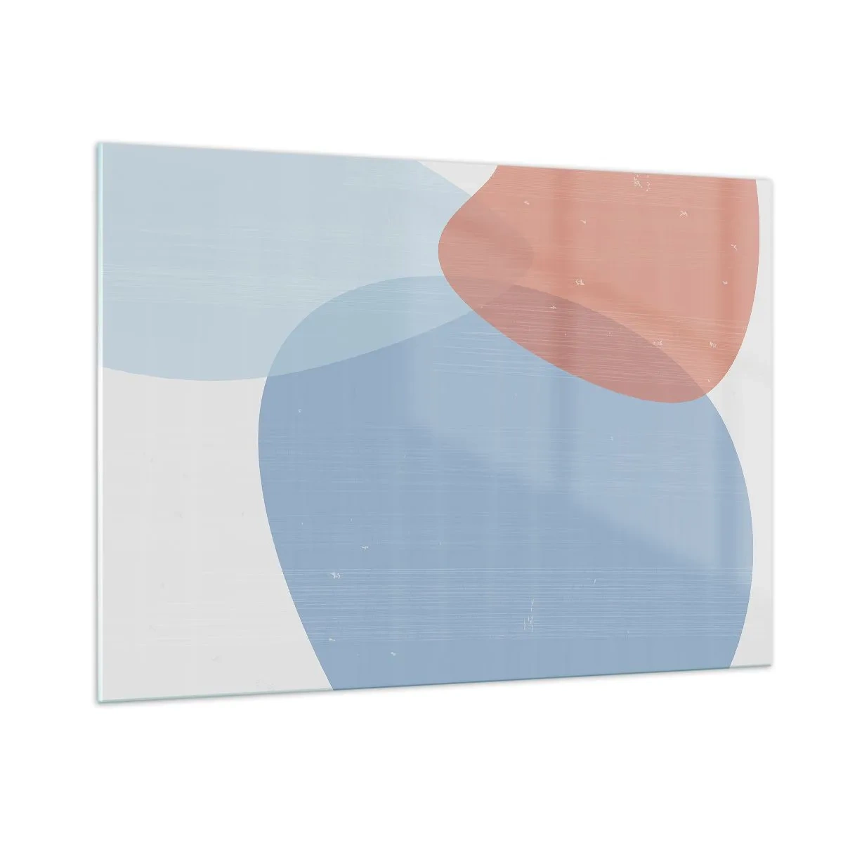 Billede på glas - Pastelfarvede relationer - 100x70 cm