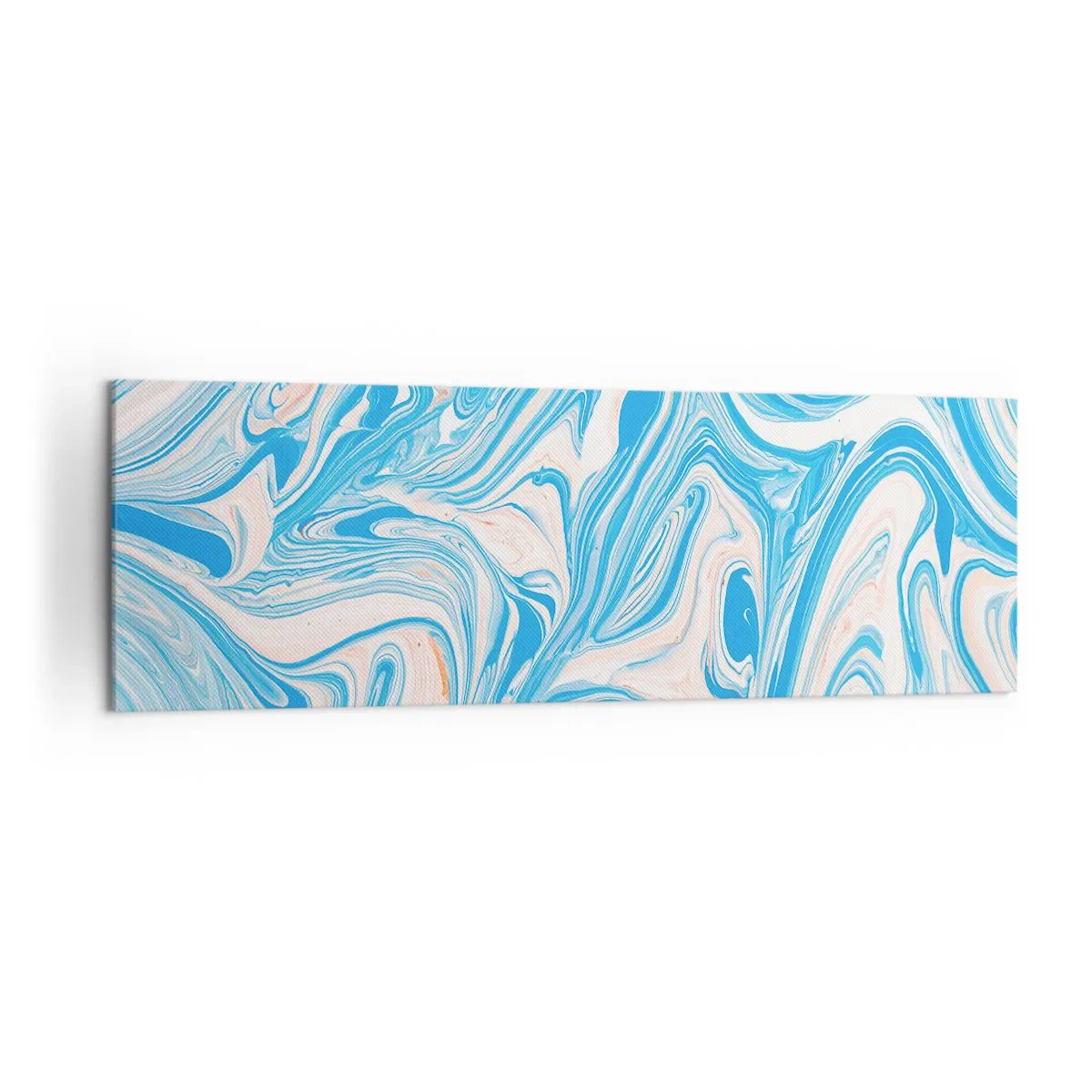 Lærredstryk - Billede på lærred - Marsk i turkis - 160x50 cm