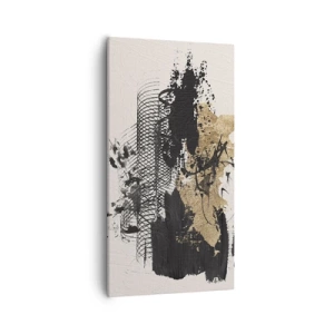 Lærredstryk - Billede på lærred - Komposition med lidenskab - 55x100 cm