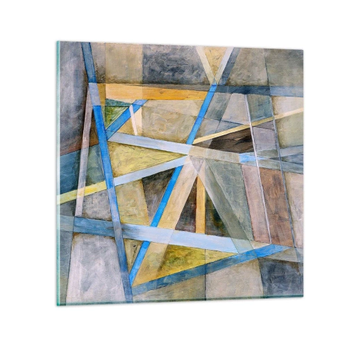 Billede på glas - Lige eller skråt? - 30x30 cm