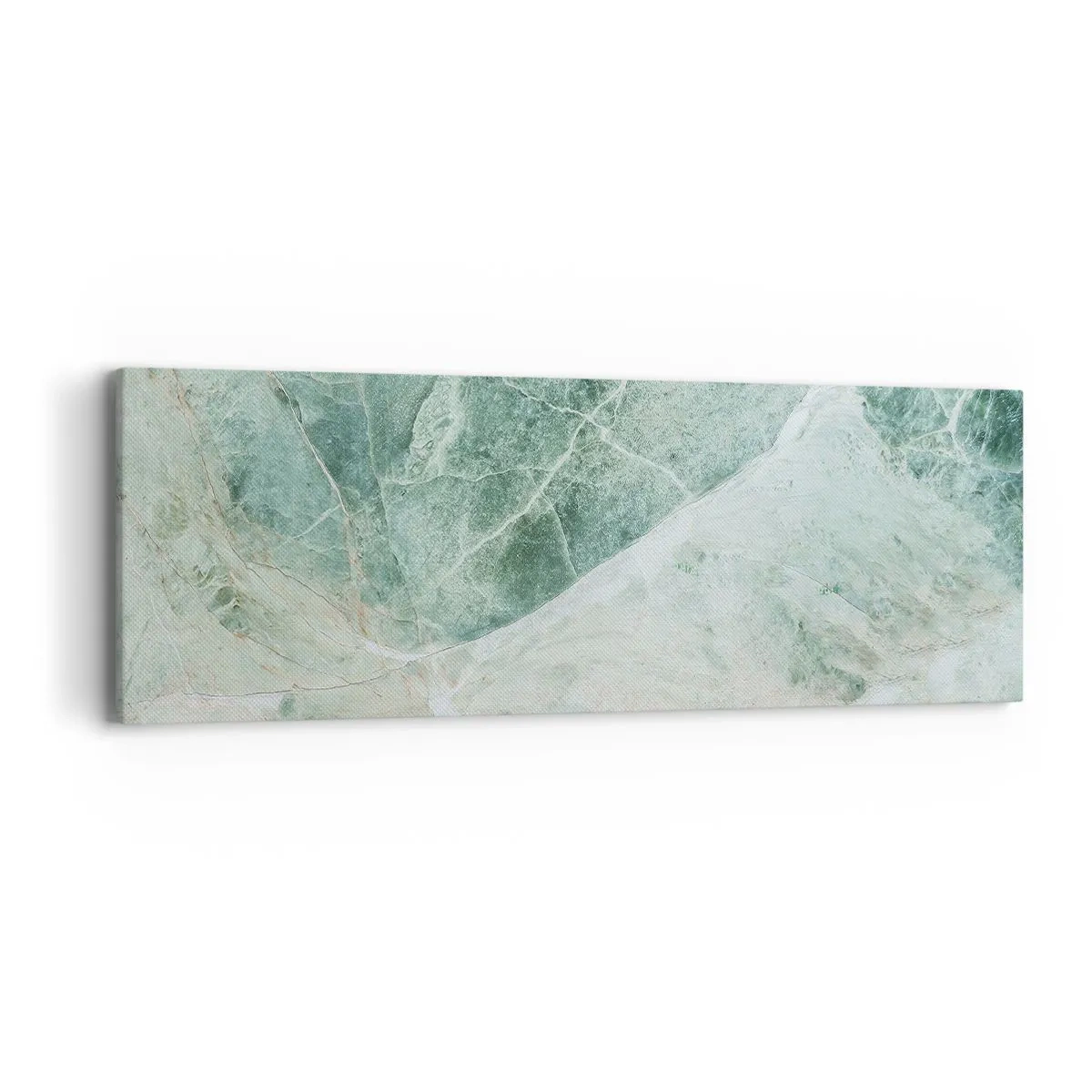 Lærredstryk - Billede på lærred - Den ædle kølighed af sten - 90x30 cm