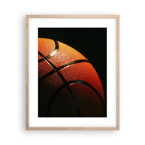Plakat i ramme af lyst egetræ - Smuk som en planet - 40x50 cm