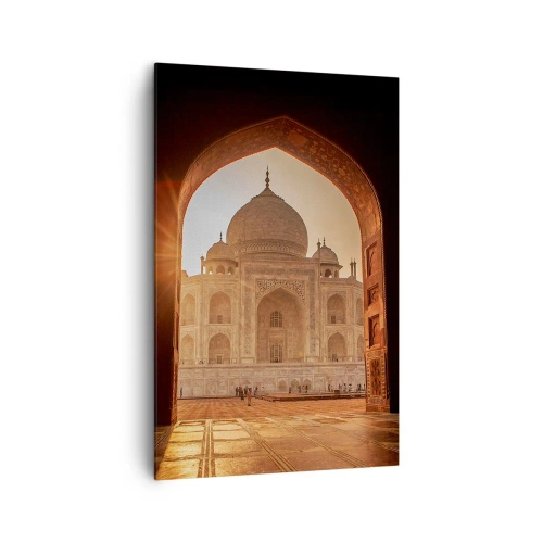 Lærredstryk - Billede på lærred - Et monument over overjordisk kærlighed - 80x120 cm