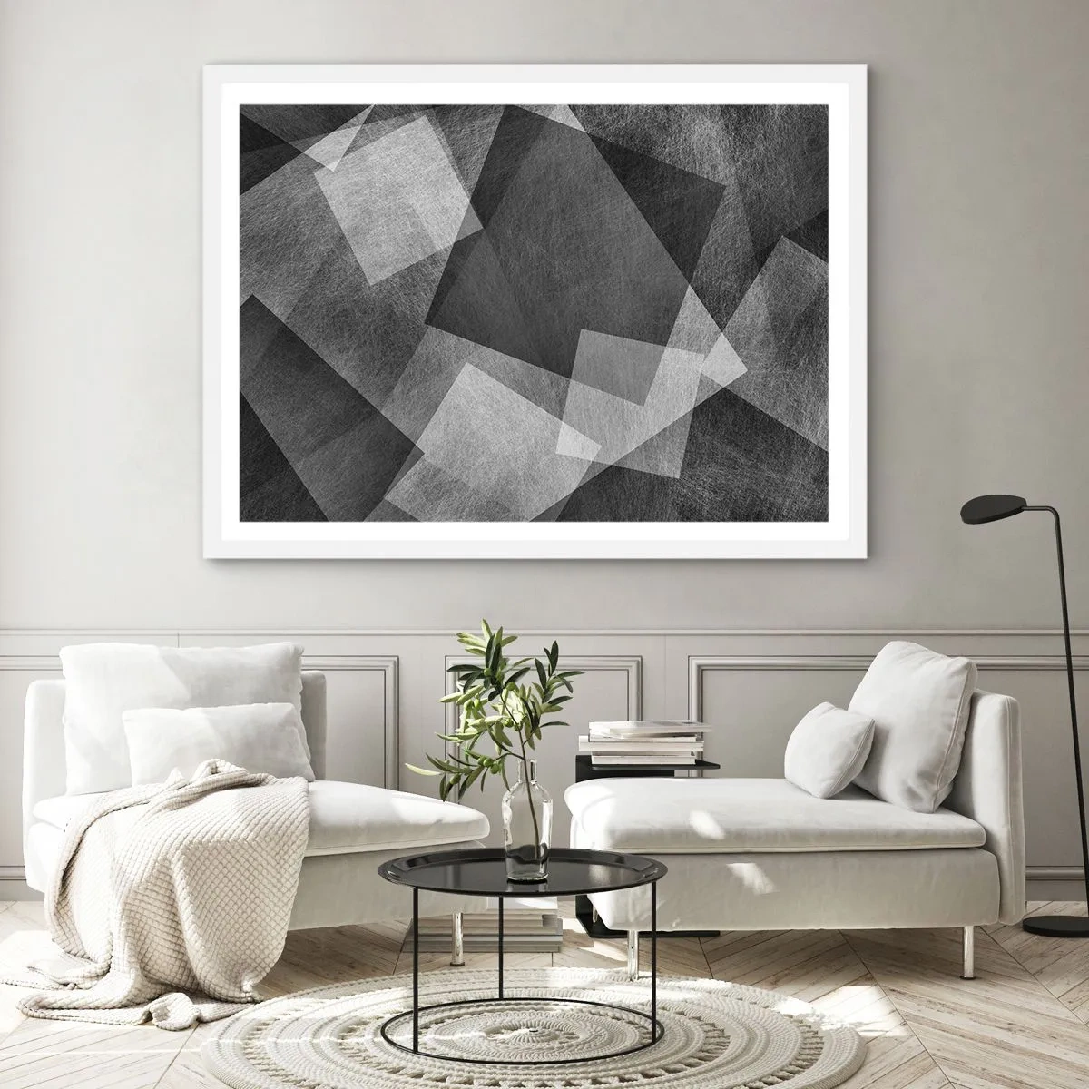 Plakat i hvid ramme - Et evigt symbol på bestandighed og orden - 91x61 cm